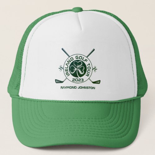 Irish Golf Ireland Golf Tour Trucker Hat