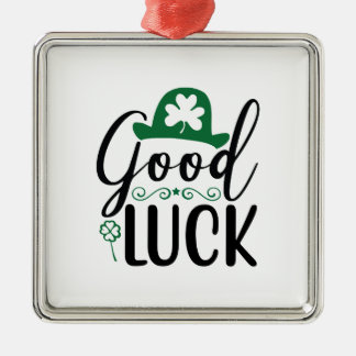 Irish Good Luck Metal Ornament