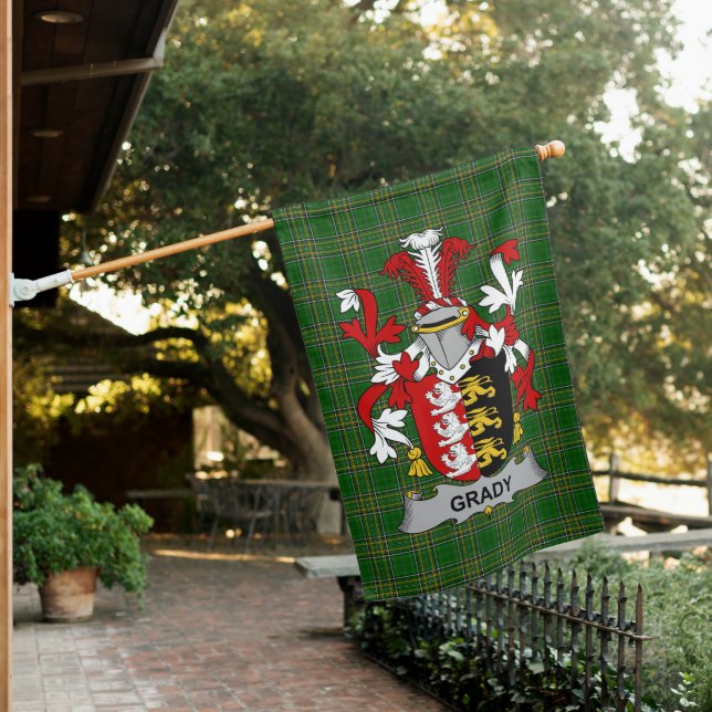  Irish Grady or O_Grady Coat of Arms Family Crest  House Flag (In SItu)