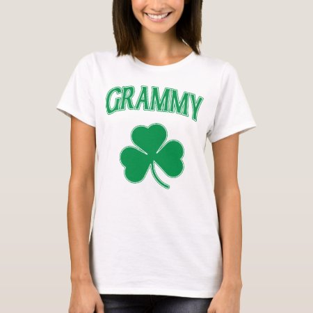 Irish Grammy Green Shamrock T-shirt