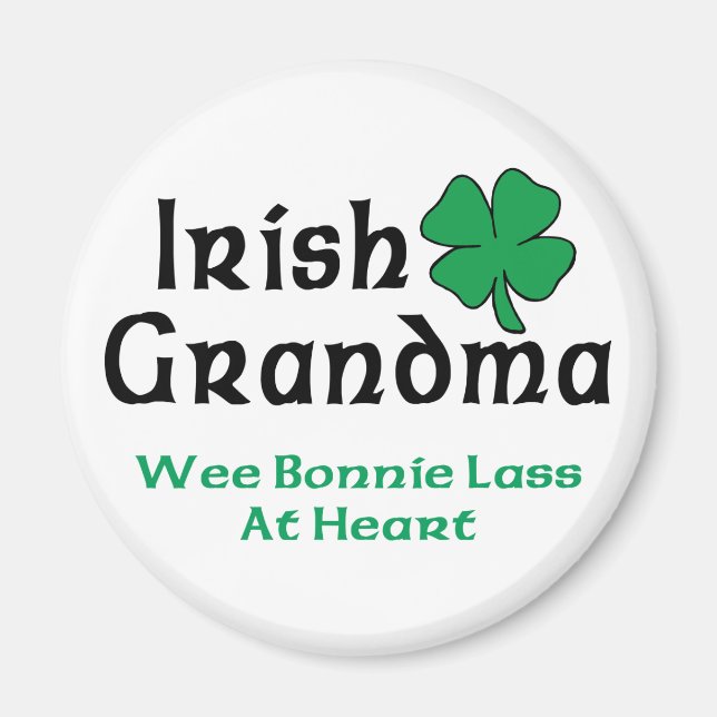 Irish Grandma Gift Magnet (Front)