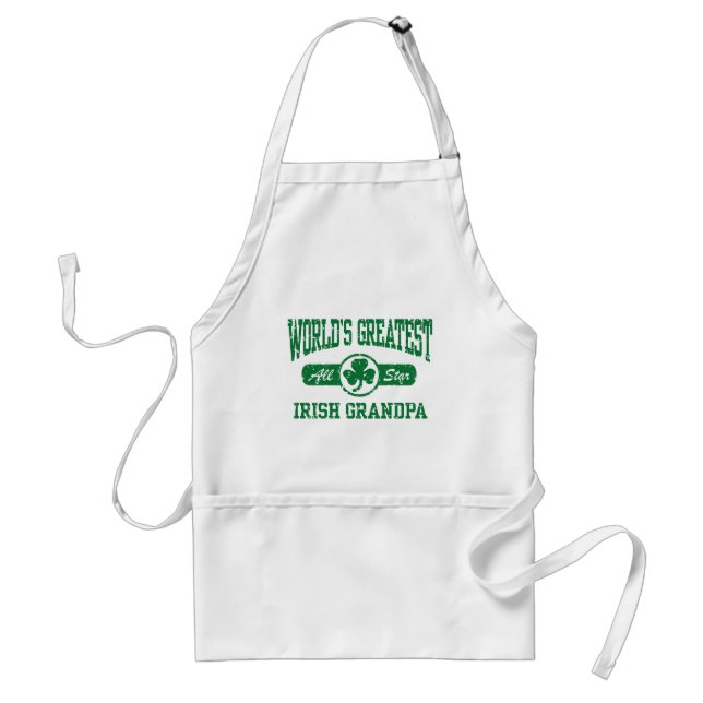 Irish Grandpa Adult Apron (Front)