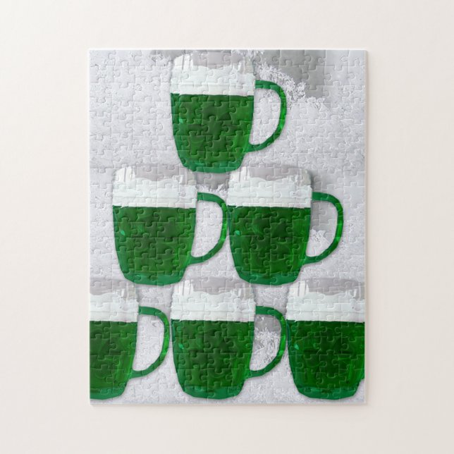 Irish Green Beer Puzzle (Vertical)