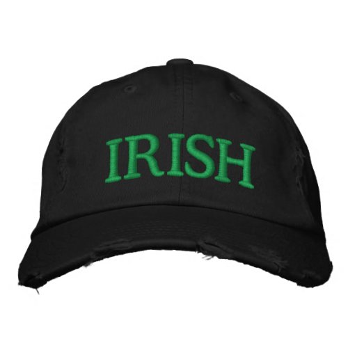 Irish green black custom cool St Patrickss Embroidered Baseball Cap