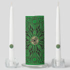 irish Green Celtic Triskele Mandala