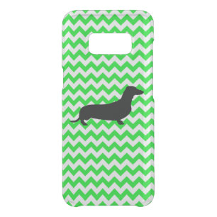Irish Green Chevron with Dachshund Uncommon Samsung Galaxy S8 Case