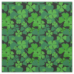 Irish, green clover, shamrock fabric print