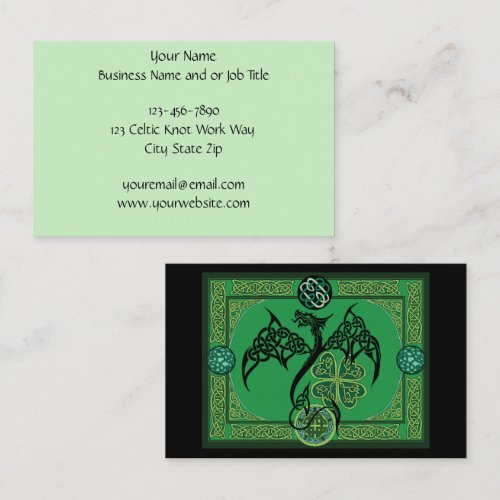 Irish Green Dragon Celtic