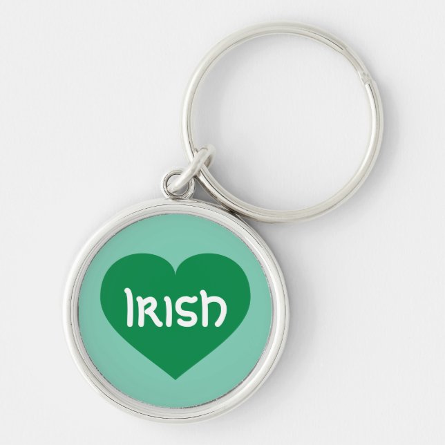 Irish Green Heart Keychain (Front)