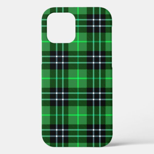 Irish Green Plaid iPhone 12 Case