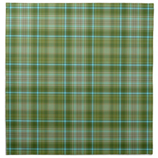 Irish Green Plaid Cloth Napkin