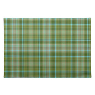 Irish Green Plaid Cloth Placemat