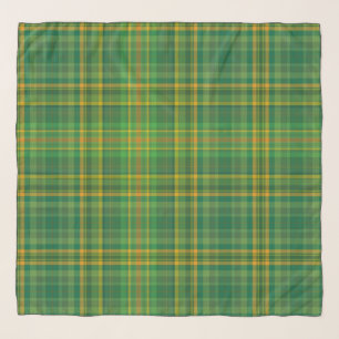Irish Green Plaid (Tartan) Custom Scarf