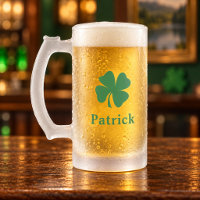 Irish Green Shamrock Custom First Name