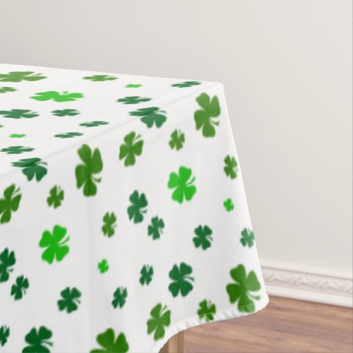 Irish Green Shamrocks St Patricks Day Tablecloth