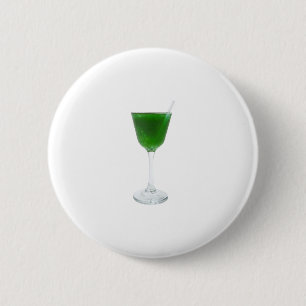 Irish Green Wine Button