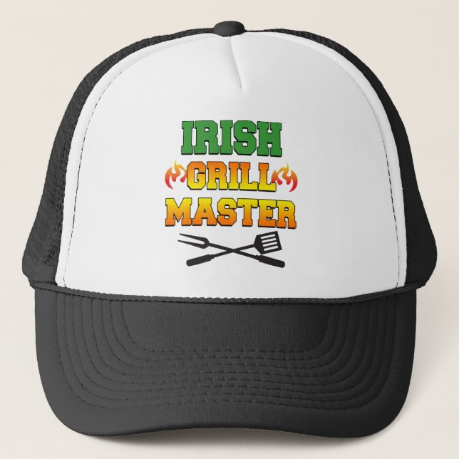 Irish Grill Master Trucker Hat (Front)