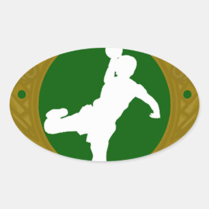 Irish Handball.png Oval Sticker