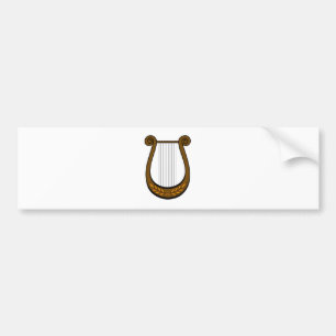Irish Harp Bumper Sticker