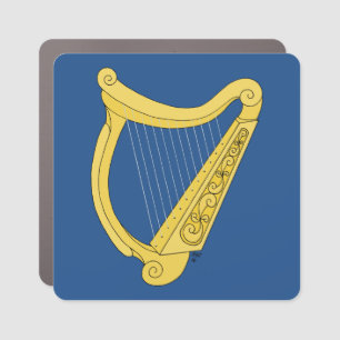 Irish Harp Car Magnet