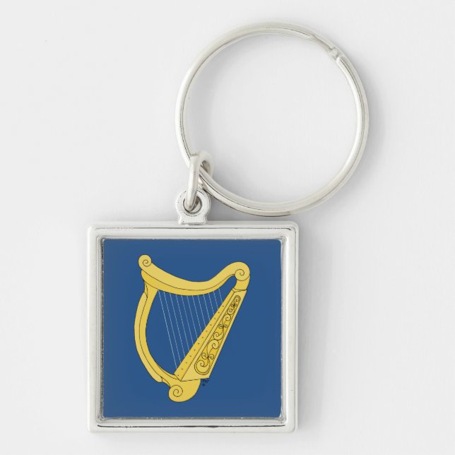 Irish Harp Keychain (Front)