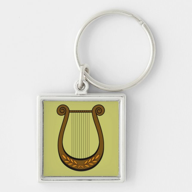 Irish Harp Keychain (Front)