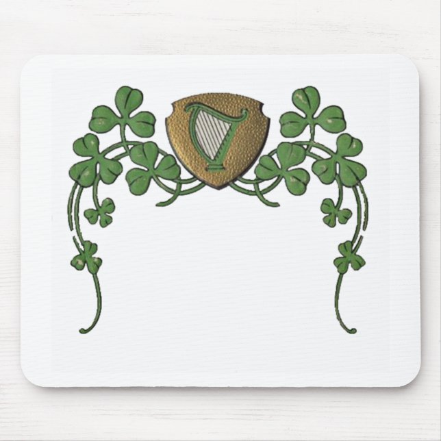 Irish Harp Mouse Pad (Front)