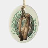 Irish Harp Pendant/Ornament Ceramic Ornament (Right)