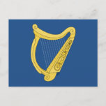 Irish Harp Postcard