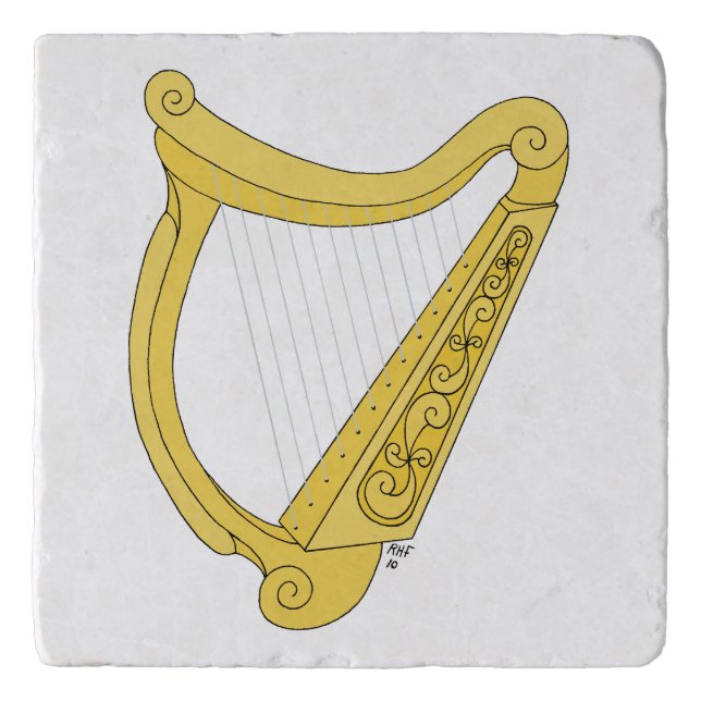 Irish Harp Trivet (Front)