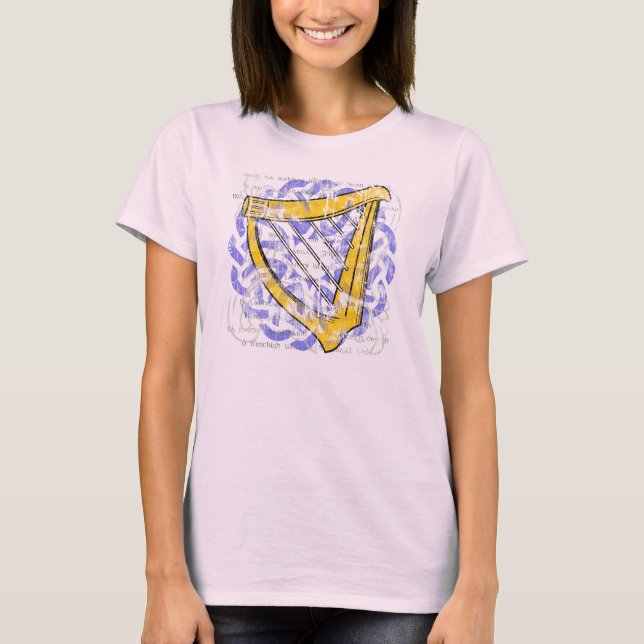 Irish Harp Women's Light Shirt (Front)