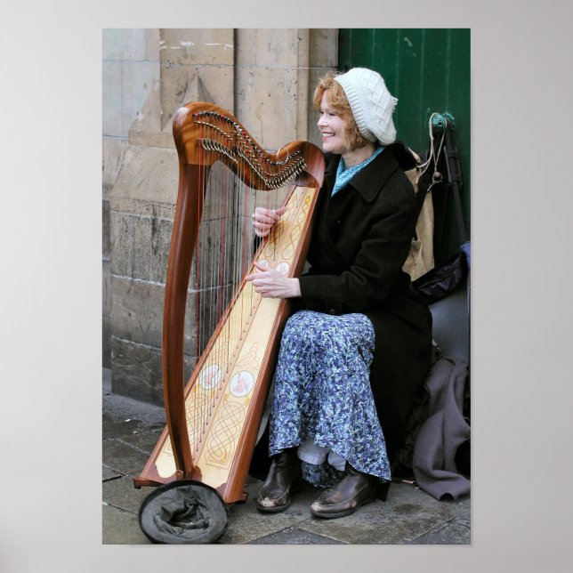 Irish Harpist Poster (Front)