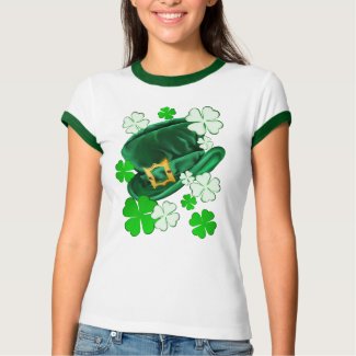Irish Hat and Shamrocks Shirts shirt