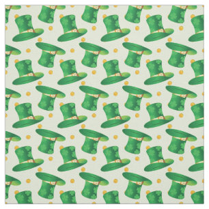 irish Hat st patricks day pattern Fabric