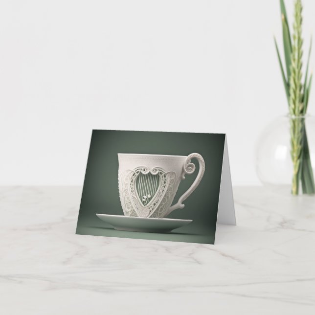 Irish Heart Note Card (Front)