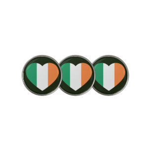 Irish Heartflag bmcnt Golf Ball Marker