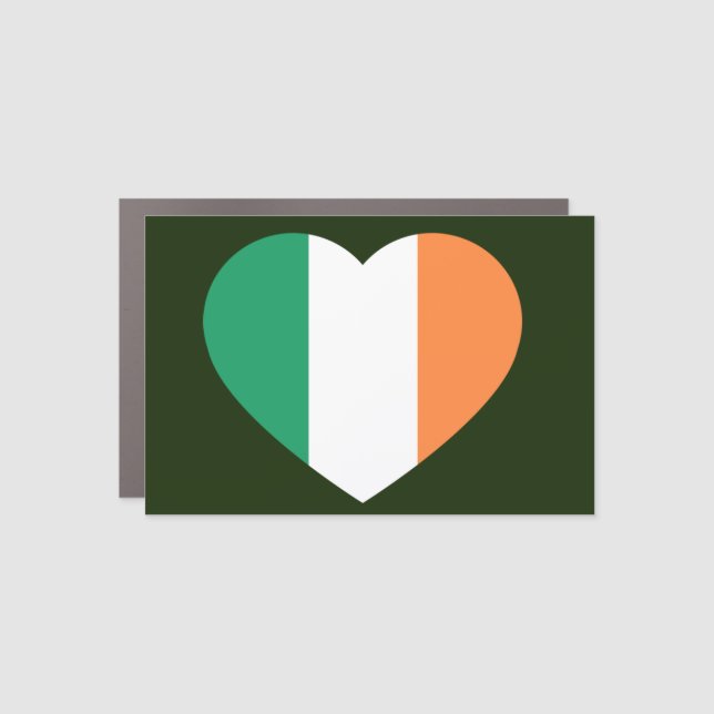 Irish Heartflag cmcnt Car Magnet (Front)