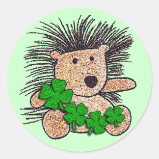 Irish Hedgehog! Classic Round Sticker