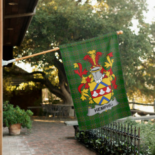  Irish Hemphill Coat of Arms Family Crest Ireland House Flag