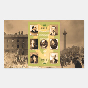 Irish Heroes for Rectangle-Stickers-Glossy Rectangular Sticker