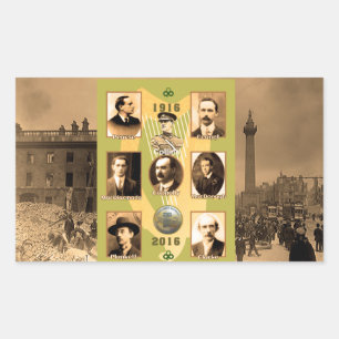 Irish Heroes image for Rectangle-Stickers-Glossy Rectangular Sticker
