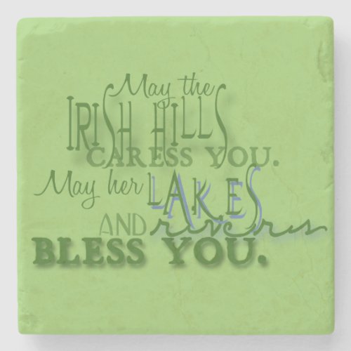 Irish Hills Blessing Stone Coaster