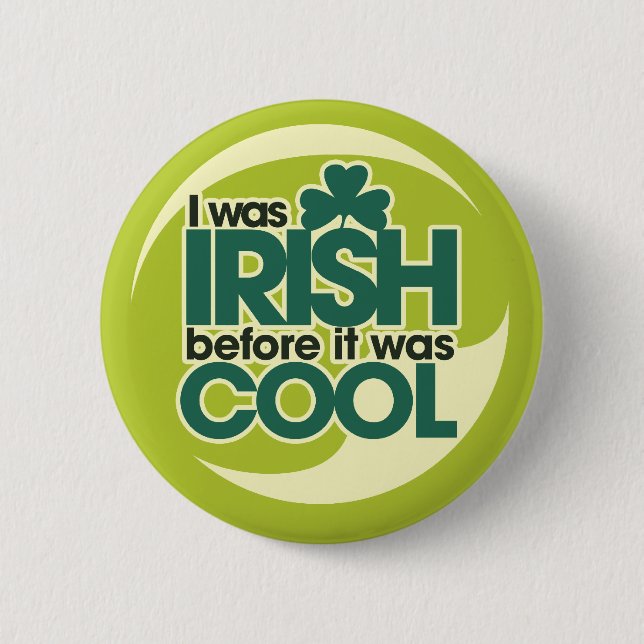 Irish Hipster Button (Front)
