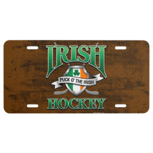 Irish Hockey License Plate