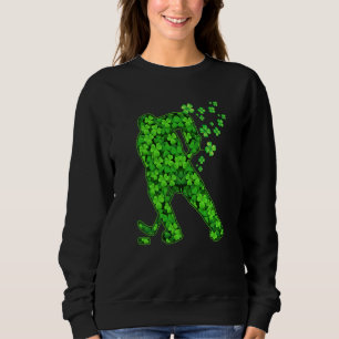 Irish Hockey Player Shamrock St Patrick's Day Sweatshirt