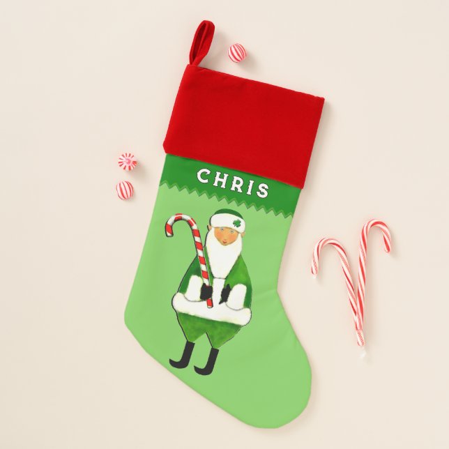 Irish Holiday Gift Christmas Stocking (Front)