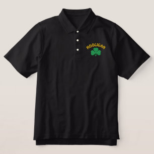 Irish Hooligan Black Polo Shirt