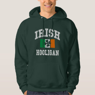 Irish Hooligan Distressed Design Hoodie