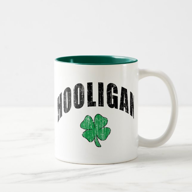 Irish Hooligan Gift Two-Tone Coffee Mug (Right)