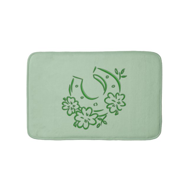 Irish Horseshoe Bathroom Mat (Front)